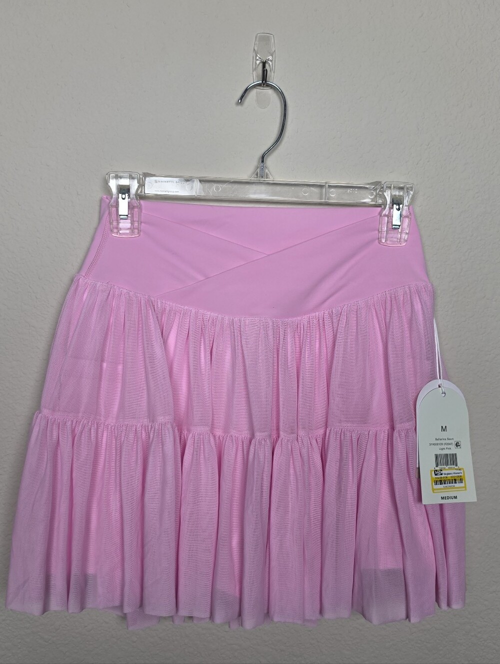 Blogilates Bubblegum Pink Athletic Skirt With Built In Shorts NWT M